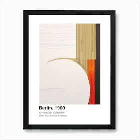 World Tour Exhibition, Abstract Art, Berlin, 1960 10 Art Print