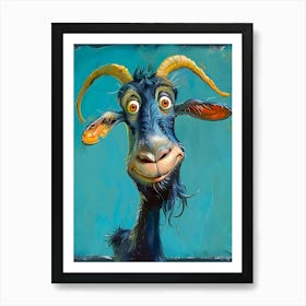 Goat With Horns Art Print