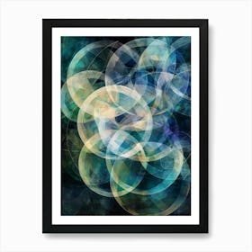 Abstract Circles 126 Art Print