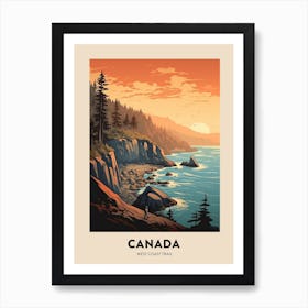 West Coast Trail Canada 1 Vintage Hiking Travel Poster Art Print