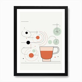 Mid Century Modern Moscow Mule Floral Infusion Cocktail 4 Art Print