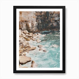 Steep Beach Cliffs Art Print