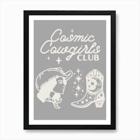 Cosmic Cowgirls Club 8 Art Print