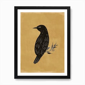 Black Bird Art Print