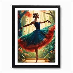 Rapture Ballerina Art Print