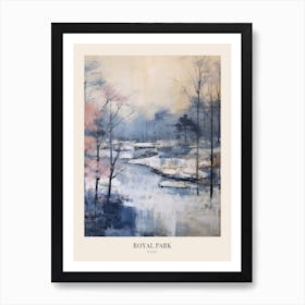 Winter City Park Poster Royal Park Kyoto 2 Art Print