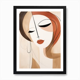 Woman'S Face 17 Art Print