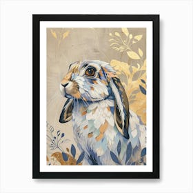 Arctic Hare Precisionist Illustration 2 Art Print