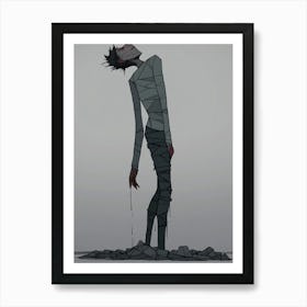 Zombie Man Art Print