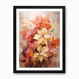 Fall Flower Painting Poinsettia 4 Art Print