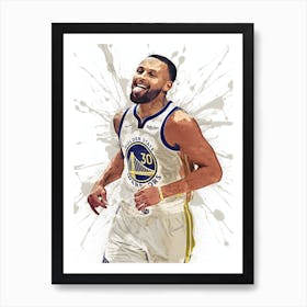 Stephen Curry Golden State Warriors 1 Art Print