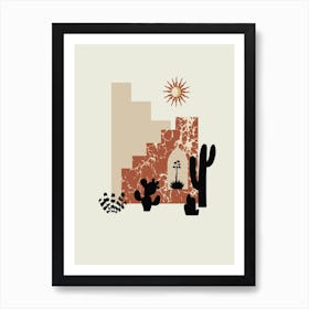 Cactus Garden Art Print