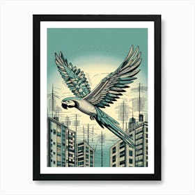 Pico Parrot In Flight Art Print