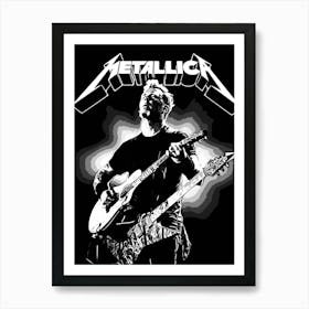 James Hetfield Metallichead band music 3 Poster