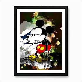 Mickey Addiction Art Print