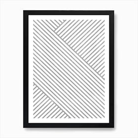 Modern Geometric Lines A Art Print