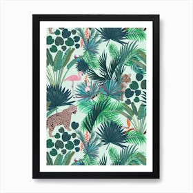 Forest And Tiger  Art Print