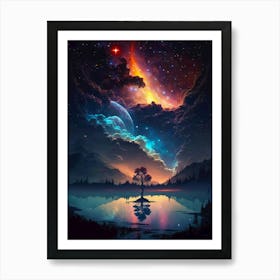 Nebula universe Art Print