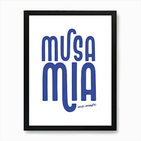 Musa Mia Poster Ciao Bella Amalfi Coast Wall Art, Hello Beautiful Italy Print, La Dolce Vita Home Decor Art Print