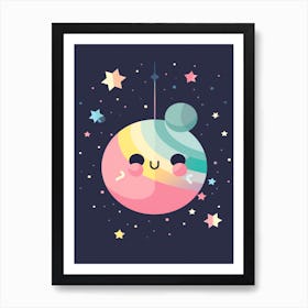 Little Planet Kawaii Illustration 3 Art Print