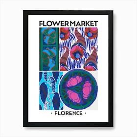 Flower Market Florence Eugene Seguy Vintage Botanical Art Print