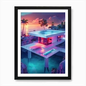 House On The Beach 3 Art Print