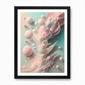 Light Abstract Painting Art Print