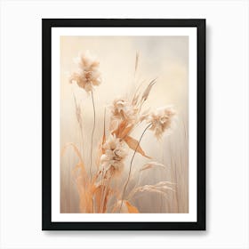 Boho Dried Flowers Kangaroo Paw 2 Art Print