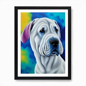 Chinese Shar Pei Fauvist Style Dog Art Print