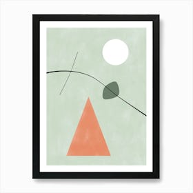 Pastel Geometric Painting No.3 Art Print