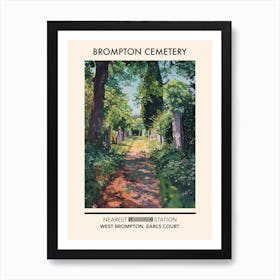 Brompton Cemetery London Parks Garden 4 Art Print