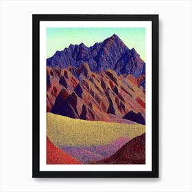 Zhangye National Park China Pointillism Art Print