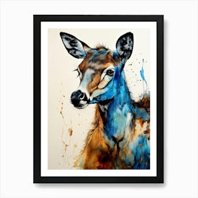 Deer Canvas Print Art Print