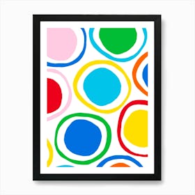 Colorful Circles Art Print