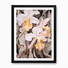 Orchid 3 Flower Painting Art Print