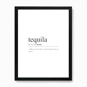 Tequila Cocktail Word Art Print