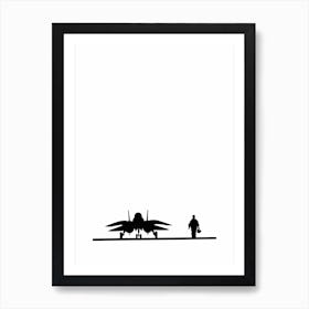 Affiche Top Gun Minimaliste pour Salon