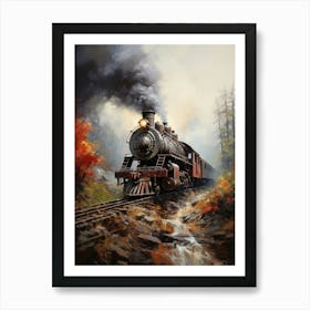 Train On The Tracks 6 Art Print