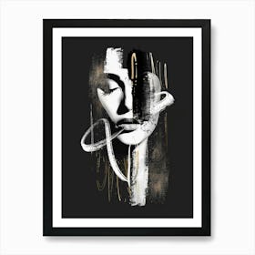 Woman'S Face 92 Art Print