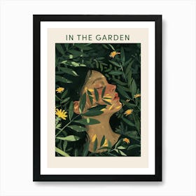 In The Garden Poster Green 4 Art Print