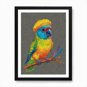 Rainbow Parrot 2 Art Print