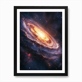 Galaxy In Space 3 Art Print