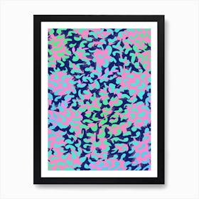 Pink Flecks Art Print