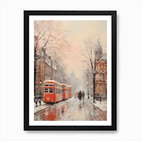 Dreamy Winter Painting London United Kingdom 4 Art Print