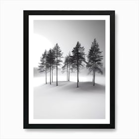 Swedish Winter Landscape Art Print