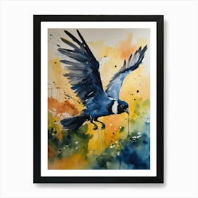 Blue Cockatoo Art Print