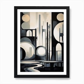 Industrial Abstract Minimalist 8 Art Print