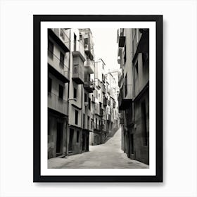 Girona, Spain, Black And White Photography 2 Art Print