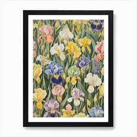 Iris Garden Art Print