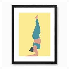 Bold coloured yoga studio Art Print